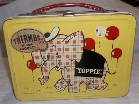 topsy the elephant metal lunch box|Toppie The Elephant Lunch Box. .